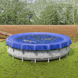 Maxbell above Ground Round Pool Cover Portable Versatile Thick PE Material Dustproof 12 Feet