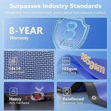 Maxbell above Ground Round Pool Cover Portable Versatile Thick PE Material Dustproof 12 Feet