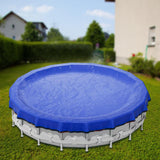 Maxbell above Ground Round Pool Cover Portable Versatile Thick PE Material Dustproof 12 Feet