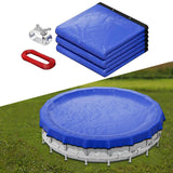 Maxbell above Ground Round Pool Cover Portable Versatile Thick PE Material Dustproof 15 Feet