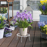 Maxbell Flower Pot Stand Multifunctional Convenient Heavy Duty for Patio Home Garden White