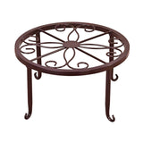 Maxbell Flower Pot Stand Multifunctional Convenient Heavy Duty for Patio Home Garden Brown