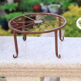 Maxbell Flower Pot Stand Multifunctional Convenient Heavy Duty for Patio Home Garden Brown