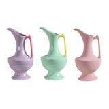 Maxbell Flower Vase with Handles and Spouts Elegant Art for TV Cabinet Wedding Shelf Purple