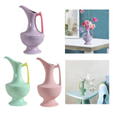 Maxbell Flower Vase with Handles and Spouts Elegant Art for TV Cabinet Wedding Shelf Purple