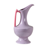 Maxbell Flower Vase with Handles and Spouts Elegant Art for TV Cabinet Wedding Shelf Purple