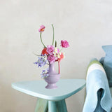 Maxbell Flower Vase with Handles and Spouts Elegant Art for TV Cabinet Wedding Shelf Purple