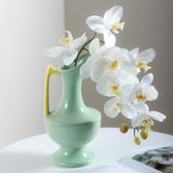 Maxbell Flower Vase with Handles and Spouts Elegant Art for TV Cabinet Wedding Shelf Green
