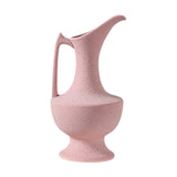 Maxbell Flower Vase with Handles and Spouts Elegant Art for TV Cabinet Wedding Shelf Pink