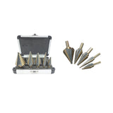Maxbell Step Cone Drill Bit Quick Change Multipurpose for Carbon Steel Planks Metal Storage Case