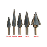 Maxbell Step Cone Drill Bit Quick Change Multipurpose for Carbon Steel Planks Metal Storage Case