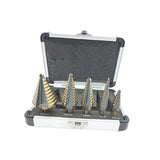 Maxbell Step Cone Drill Bit Quick Change Multipurpose for Carbon Steel Planks Metal Storage Case