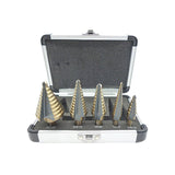 Maxbell Step Cone Drill Bit Quick Change Multipurpose for Carbon Steel Planks Metal Storage Case