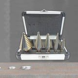 Maxbell Step Cone Drill Bit Quick Change Multipurpose for Carbon Steel Planks Metal Storage Case