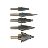 Maxbell Step Cone Drill Bit Quick Change Multipurpose for Carbon Steel Planks Metal Storage Bag