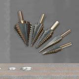 Maxbell Step Cone Drill Bit Quick Change Multipurpose for Carbon Steel Planks Metal Storage Bag