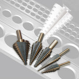 Maxbell Step Cone Drill Bit Quick Change Multipurpose for Carbon Steel Planks Metal Storage Bag