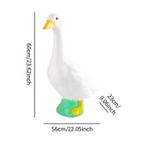 Maxbell Garden Duck Statue Cute Backyard Decoration for Outside Porch Indoor/Outdoor 60cmx56cmx23cm
