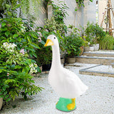 Maxbell Garden Duck Statue Cute Backyard Decoration for Outside Porch Indoor/Outdoor 60cmx56cmx23cm
