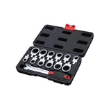 Ratchet Socket Wrench Set Easy Use Interchangeable Head for Automobile Truck