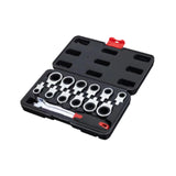 Ratchet Socket Wrench Set Easy Use Interchangeable Head for Automobile Truck