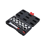 Ratchet Socket Wrench Set Easy Use Interchangeable Head for Automobile Truck