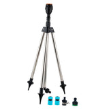 Maxbell Rotating Tripod Sprinkler Irrigation System for Hot Day Cooling Garden Patio Holder and Joint Set