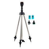Maxbell Rotating Tripod Sprinkler Irrigation System for Hot Day Cooling Garden Patio Holder and Joint Set