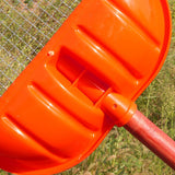 Maxbell Soil Shovel with Wooden Handle Easy to Carry for Dates Hourglass Soil Walnut