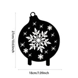 Maxbell Christmas Yard Signs Decor Hollow Snowflake Stake for Home Walkway Landscape Style A