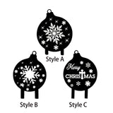 Maxbell Christmas Yard Signs Decor Hollow Snowflake Stake for Home Walkway Landscape Style A