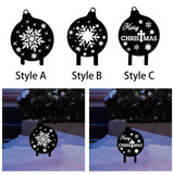 Maxbell Christmas Yard Signs Decor Hollow Snowflake Stake for Home Walkway Landscape Style A