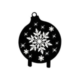 Maxbell Christmas Yard Signs Decor Hollow Snowflake Stake for Home Walkway Landscape Style A