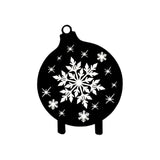 Maxbell Christmas Yard Signs Decor Hollow Snowflake Stake for Home Walkway Landscape Style A