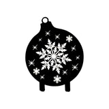 Maxbell Christmas Yard Signs Decor Hollow Snowflake Stake for Home Walkway Landscape Style A