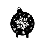 Maxbell Christmas Yard Signs Decor Hollow Snowflake Stake for Home Walkway Landscape Style A