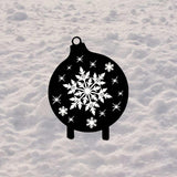 Maxbell Christmas Yard Signs Decor Hollow Snowflake Stake for Home Walkway Landscape Style A