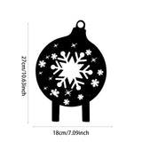 Maxbell Christmas Yard Signs Decor Hollow Snowflake Stake for Home Walkway Landscape Style B