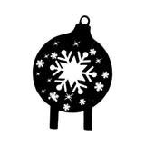 Maxbell Christmas Yard Signs Decor Hollow Snowflake Stake for Home Walkway Landscape Style B
