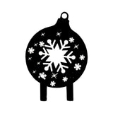 Maxbell Christmas Yard Signs Decor Hollow Snowflake Stake for Home Walkway Landscape Style B