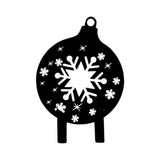 Maxbell Christmas Yard Signs Decor Hollow Snowflake Stake for Home Walkway Landscape Style B