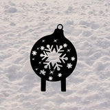 Maxbell Christmas Yard Signs Decor Hollow Snowflake Stake for Home Walkway Landscape Style B