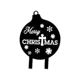 Maxbell Christmas Yard Signs Decor Hollow Snowflake Stake for Home Walkway Landscape Style C