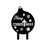 Maxbell Christmas Yard Signs Decor Hollow Snowflake Stake for Home Walkway Landscape Style C