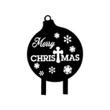 Maxbell Christmas Yard Signs Decor Hollow Snowflake Stake for Home Walkway Landscape Style C