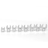 Maxbell 3/8" Drive Crowfoot Wrenches Portable Professional Metric Practical Tool Kit 8 Sizes