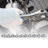 Maxbell 3/8" Drive Crowfoot Wrenches Portable Professional Metric Practical Tool Kit 10 Sizes