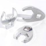 Maxbell 3/8" Drive Crowfoot Wrenches Portable Professional Metric Practical Tool Kit 10 Sizes