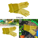 Maxbell Gardening Sleeves Protective Thorn Proof Washable Garden Thick Palm Gauntlet S