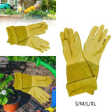 Maxbell Gardening Sleeves Protective Thorn Proof Washable Garden Thick Palm Gauntlet S